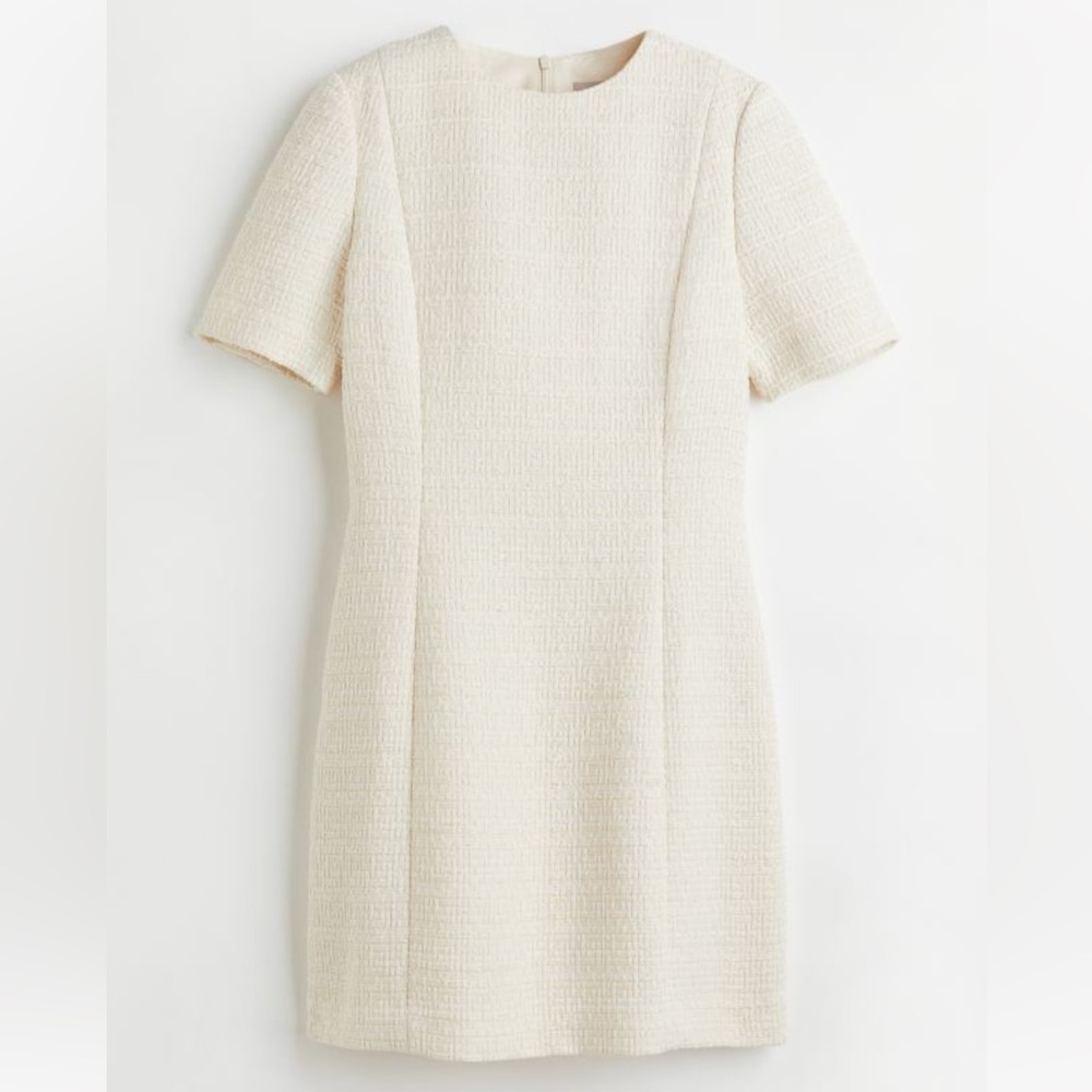 COPY - Brand new H&M white boucle dress! Went viral on TikTok.